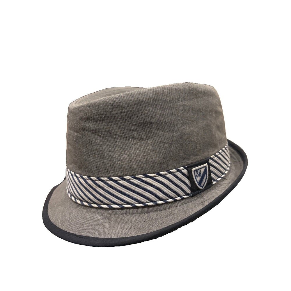 Cremieux Mens Fedora Hat L / XL Brown Grey